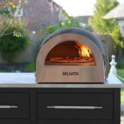 Delivita Flow Dual Fuel Pizza Oven - Very Black