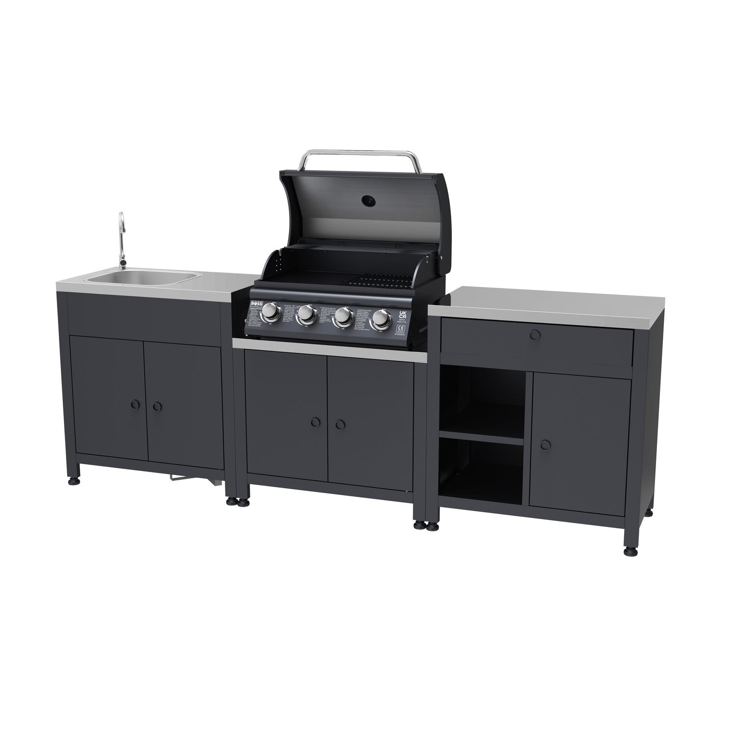 Boss Grill Texas All Star Outdoor Kitchen Modular - 4 Burner Gas BBQ