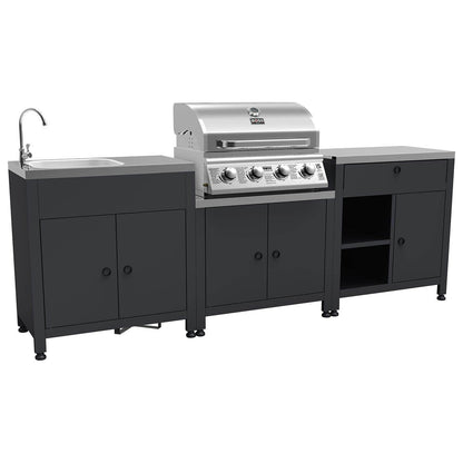 Boss Grill Texas All Star Outdoor Kitchen Modular - 4 Burner Gas BBQ