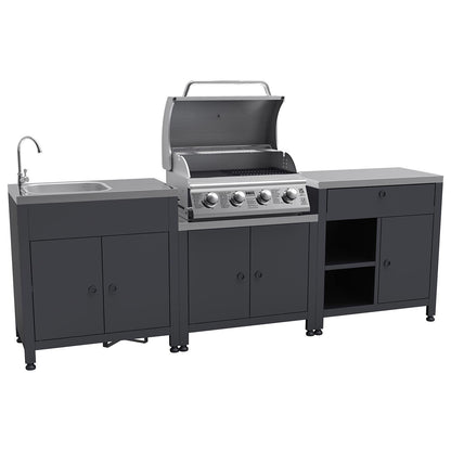 Boss Grill Texas All Star Outdoor Kitchen Modular - 4 Burner Gas BBQ