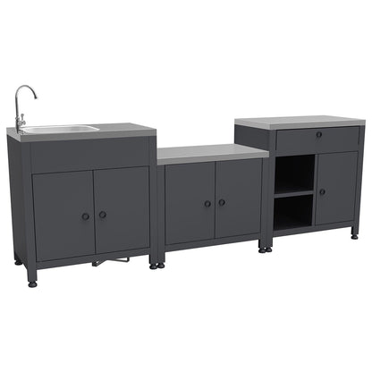 Boss Grill Texas All Star Outdoor Kitchen Modular - 4 Burner Gas BBQ