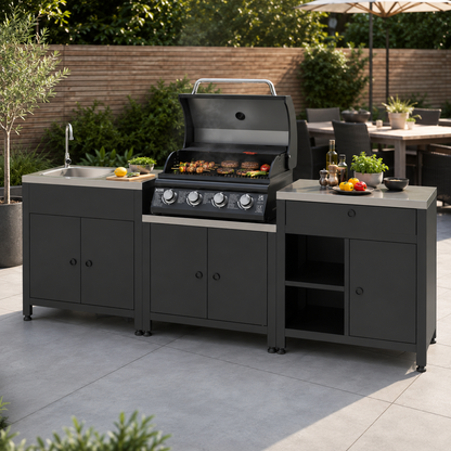 Boss Grill Texas All Star Outdoor Kitchen Modular - 4 Burner Gas BBQ